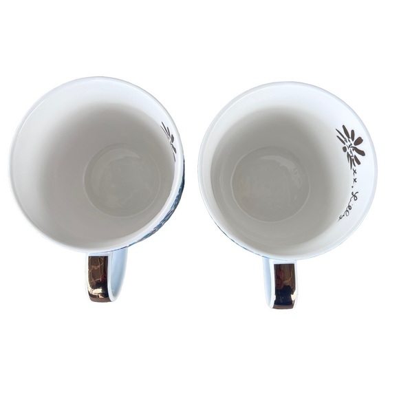 Lilly Pulitzer High Maintenance Round Coffee Mug Set 12 Oz Bright Blue Floral - Picture 5 of 10